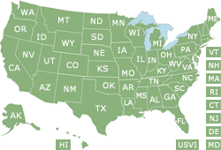 United States Land Map