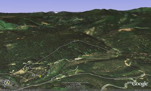 view looking southwest california