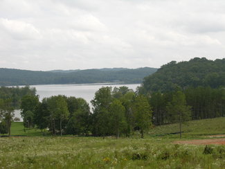 The view from the home site, which has convenient lake access.