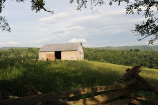 Block barn in lower meadow
