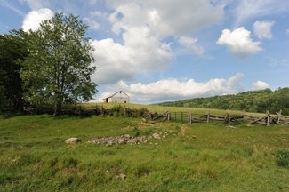 Lower meadow gate and some more big sky