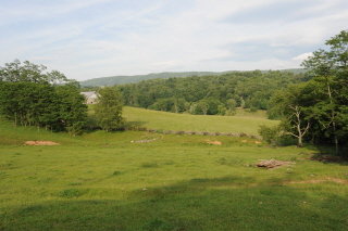 Lower meadow from the site of the original Brock log house