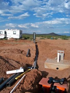 Septic tank and water and elec. stub outs