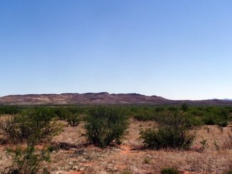 South end of the Sulphur Hills from the property