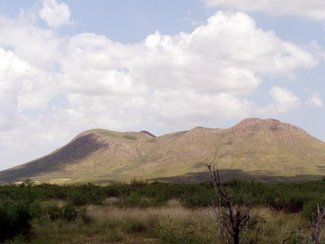 North end of the Sulphur Hills looking NE