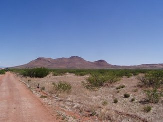 Sulphur Hills and a view of Lot 93C
Road is between Lots 92C and 93C