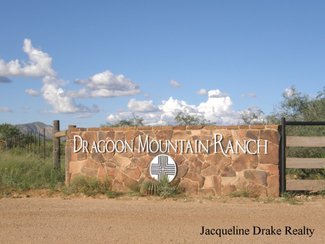 One of the entry markers going into Dragoon Mountain Ranch.