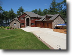 Wisconsin Waterfront 1 Acres Lakefront Log Home - Reduced over $600,000