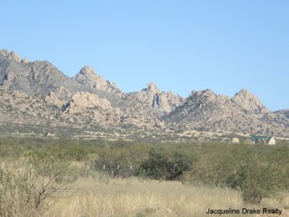 Looking east at the Dragoon Mountains.