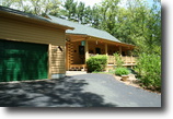 Wisconsin Waterfront 1 Acres Beautiful 3,000 sq ftLog Home on Petenwell