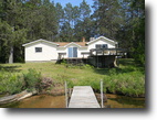 Wisconsin Waterfront 6 Acres Year round Home with 633' on Pokegama Lake