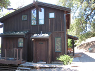 east side of house.