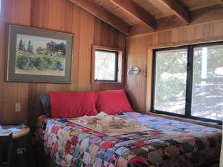 Sleeping area in loft.