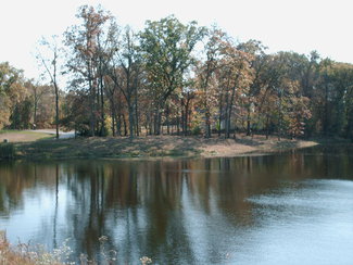 View of property from across the lake