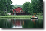 Wisconsin Waterfront 1 Acres Log home on Crystal Clear WI. Lake