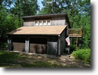 Wisconsin Waterfront 6 Acres Cabin on Pear Lake