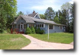 Wisconsin Waterfront 21 Acres Nostalgic Timepiece on Lower Eau Claire Lk